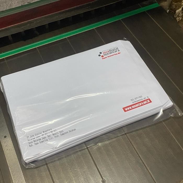 

Cetak Amplop Folio Putih - Cetak 2 Warna - Ukuran 24x35cm
