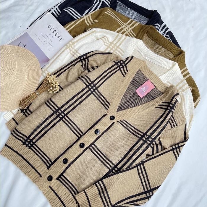 Cardigan Knit rajut wanita & pria Sweater knit korean style