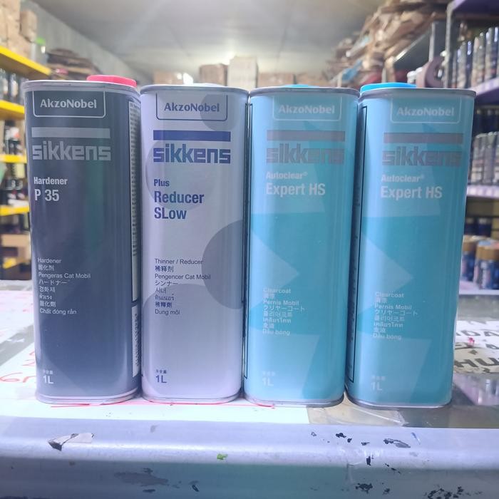 Bebas Ongkir Paket Pernis Mobil Clear Coat Sikkens HS Plus Hardener Thinner 211