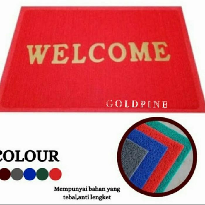 keset mie / keset bihun karpet pvc welcome - Tebal