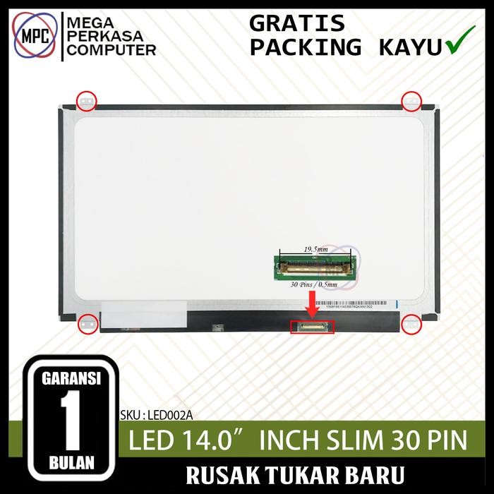 LCD LED LAYAR LAPTOP ASUS A455L A455LA A455LN A455LNB