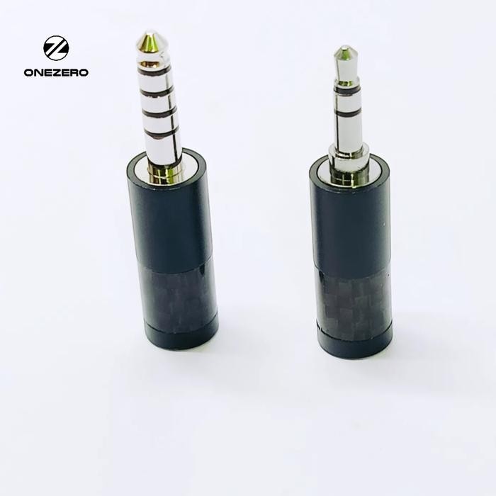 carbon rhodium plated 3.5mm 4.4mm jack masih ready