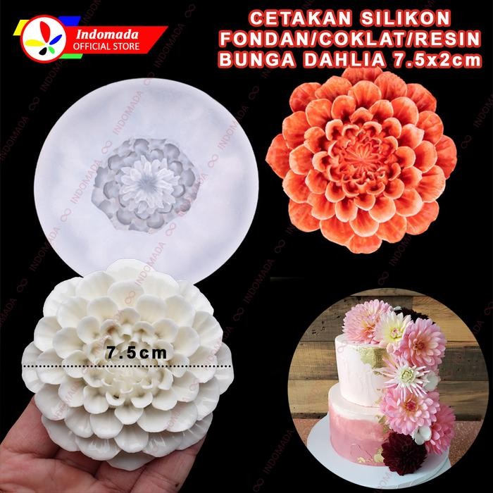 

Promo Cetakan Silikon Fondant Bunga Dahlia 7.5 X 2 Cm Puding Resin Coklat Terlaris