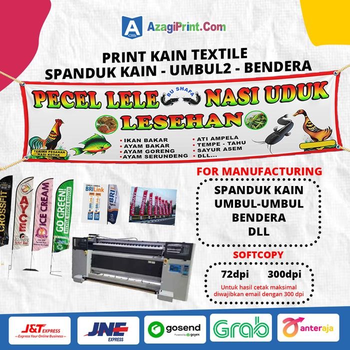 

Terlaris Cetak Spanduk Kain SATIN Pecel Lele Bendera Umbul-umbul perM SALE