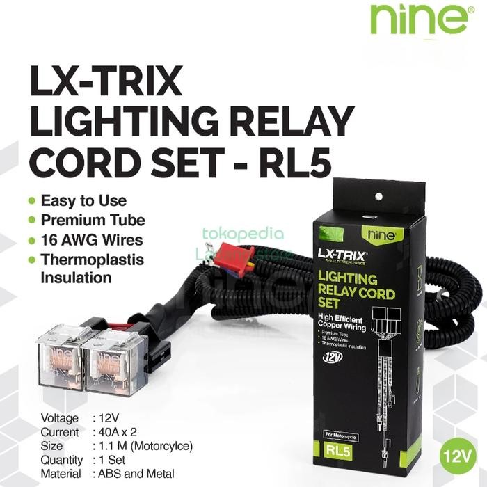 RELAY SET LAMPU LED TEMBAK LASER NINE LUMINOSLED RL3 RL5 2 RELAY PNP