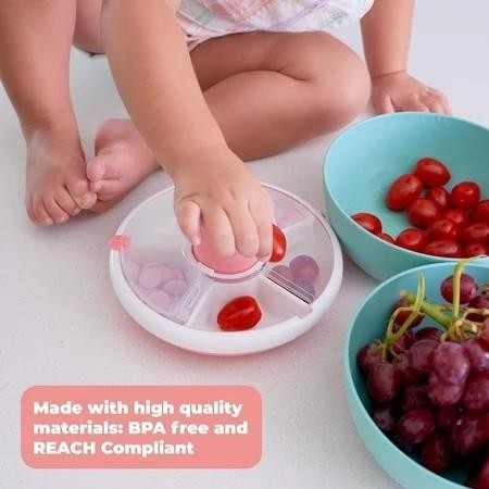 Promo Snack Spinner Snack Tray For Kids Tempat Makan Anak Tempat Snack Anak Makanan Ringan Anak-Anak