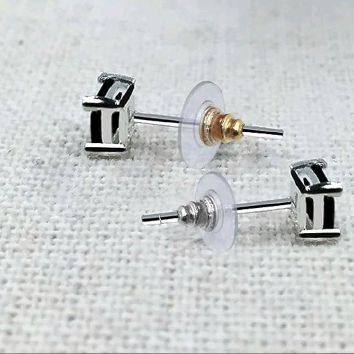 Penahan Anting Tusuk/ Bantalan Anting Stopper anting sintesis karet silikon Penutup anting - anting
