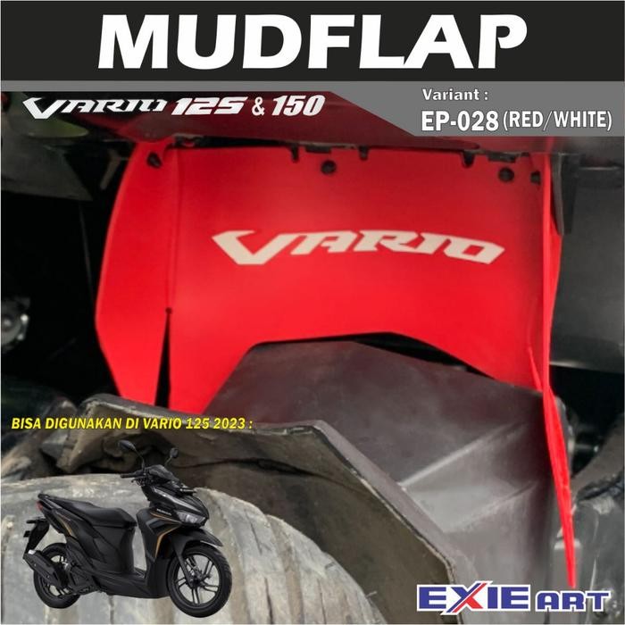 mudflap honda vario old & new - vario 125 new 2023 penahan lumpur karet motor exie art premium