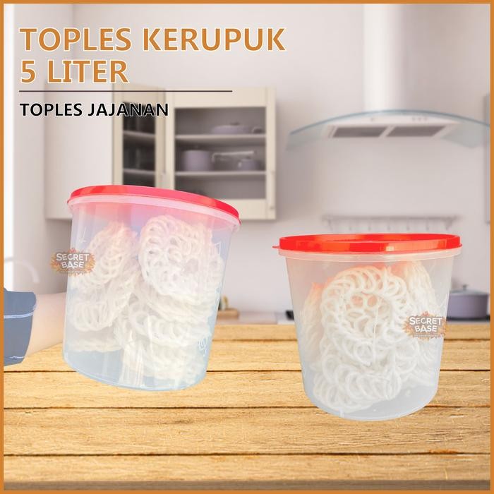 Sale Toples Melodi 5 Liter - Tempat Makanan Plastik 5000Ml / Snack Kiloan Toples / Sealware Zuk21