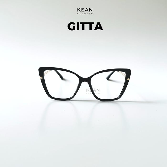 Populer Gitta - Frame Kacamata Clip On Cat Eye Kotak