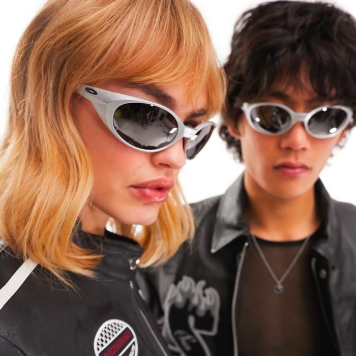 Terlaris Oakley Eye Jacket Redux Prizm Lense - Silver