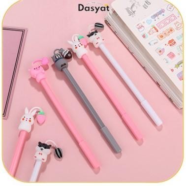 

READY DOS Pena Gel Karakter Hewan Lucu Pulpen Gel Untuk Alat Tulis Sekolah