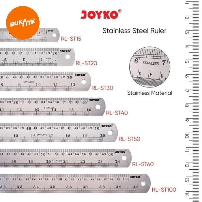 

NEW! PENGGARIS BESI / STAINLESS STELL RULER 50CM, 60CM,100CM