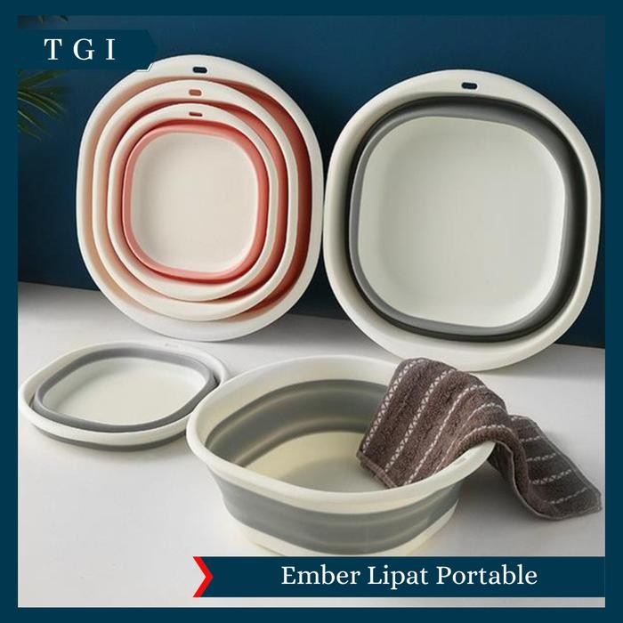 Tgi - Ember Lipat Serbaguna / Baskom Lipat Multifungsi / Ember Lipat Serbaguna / Ember Mini Lipat