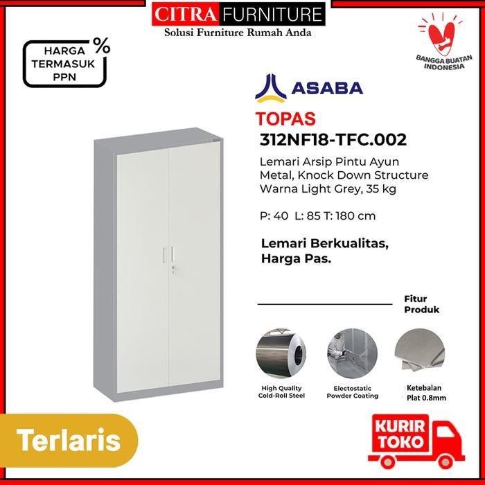 

NEW! TOPAS TFC 002 LEMARI ARSIP BESI PINTU AYUN SWING KABINET KANTOR