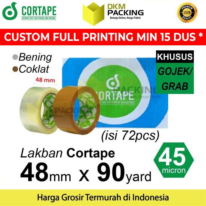 

Lakban 48mm x 90yard CORTAPE Plakban Isolasi PREMIUM OJOL /DUS
