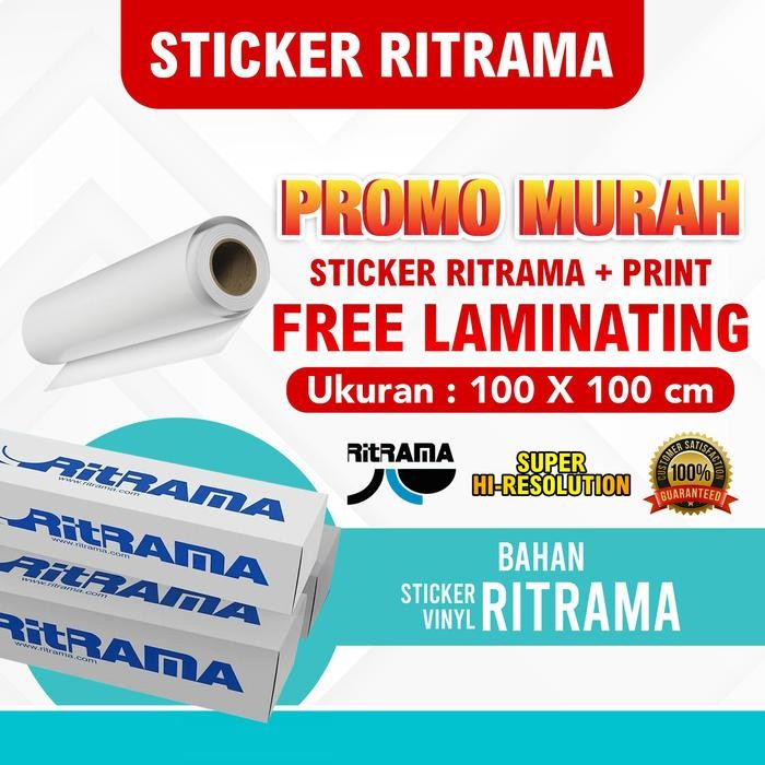 

Promo murah_ Print Sticker Ritrama FREE Laminating