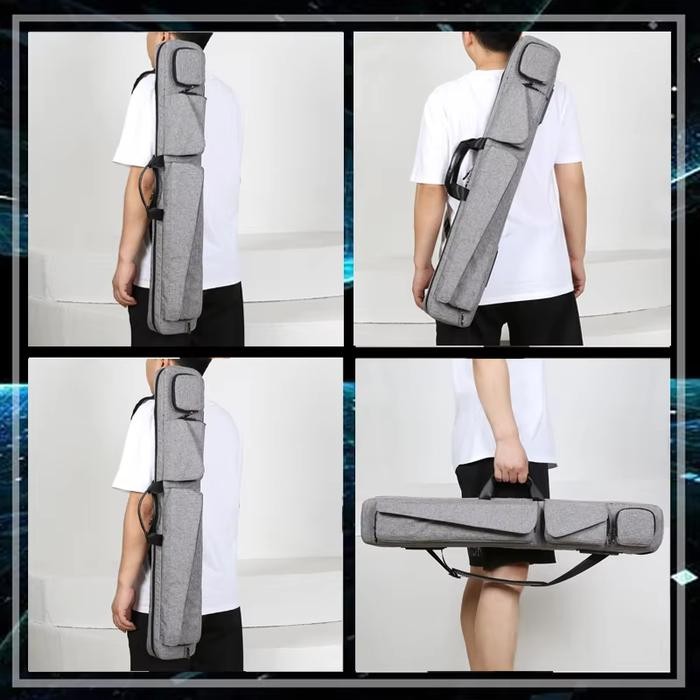 JM Soft Case Billiard 3 x 4 MDR Tas Billiard Pink Abu Hitam Water Resistance