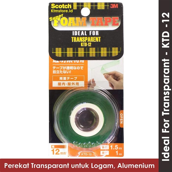 

Scotch KTD 12 Double Tape Super Strong Daya Rekat Terkuat 3M KTD 12