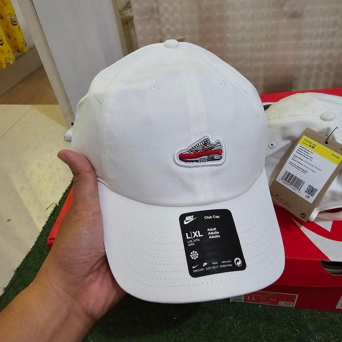Mantab NikeOriginalClubUnstructuredAirmax BaseballCapWhiteOriginalBnwt