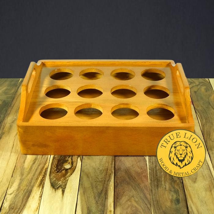 RAK AQUA KAYU TEMPAT AQUA KAYU KERANJANG AQUA GELAS