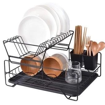 RAK PIRING WASTAFEL STAINLESS STEEL PERALATAN DAPUR MODERN