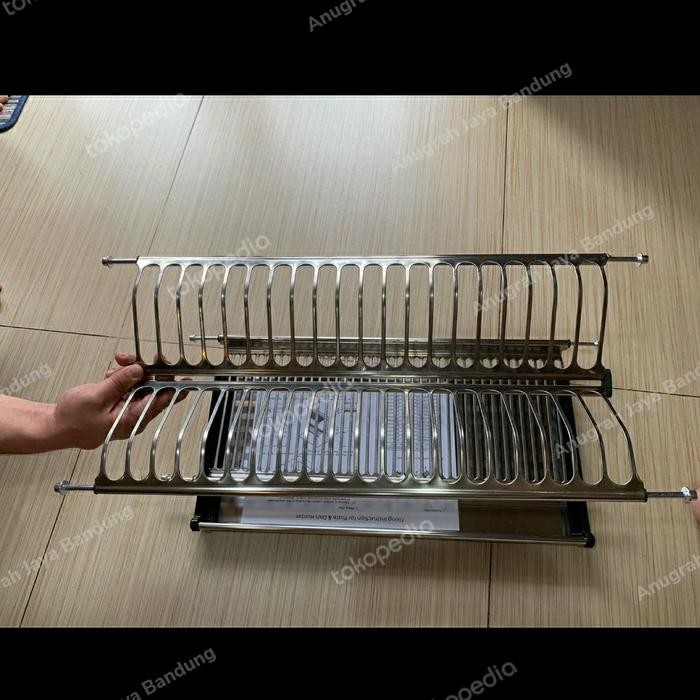 Rak Piring Gantung Stainless / kitchen set 80cm
