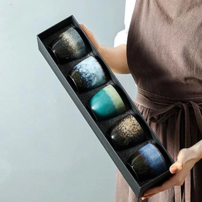 

Kado Hadiah Gift Set Gelas Cangkir Mug Ocha ( Isi 5 Pcs )