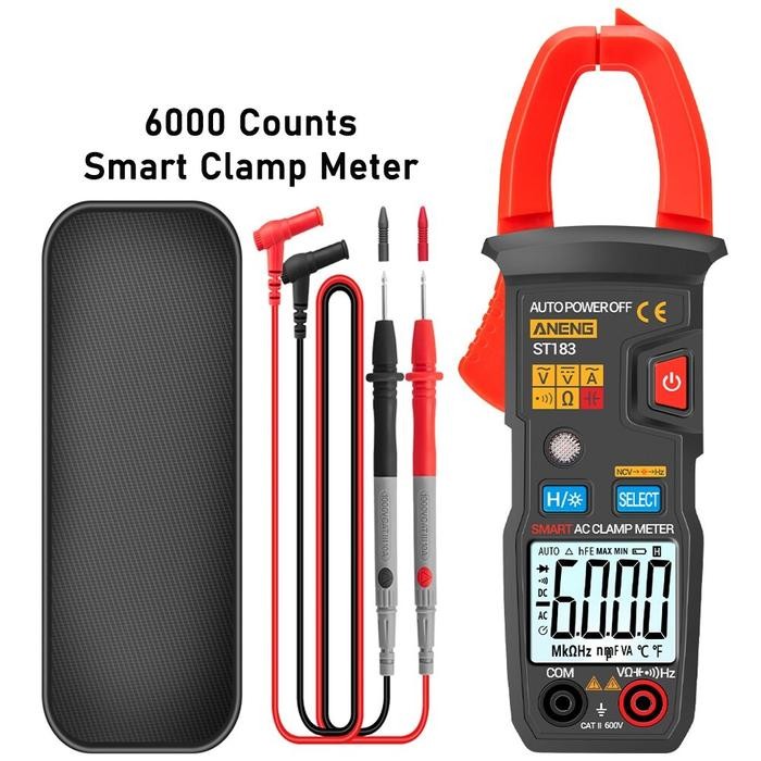 Hemat Multitester Digital Clamp Meter Tang Ampere Ac/Dc Tester Kabel