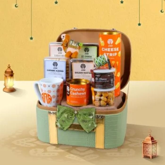 

Parcel Ramadan Hampers Lebaran CNY 2025 Kado Gift Set Cookies JCO - Venus