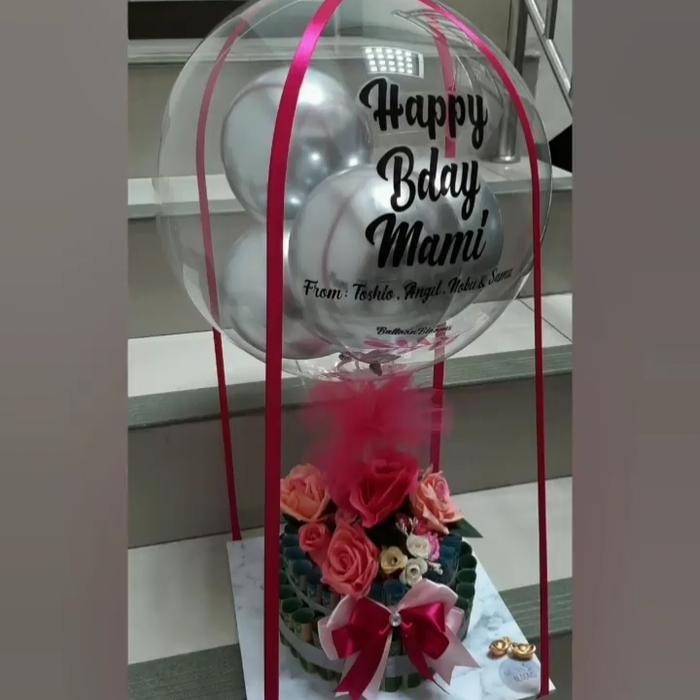 

Parcel Money Cake + Hot Air Ballon / Buket Bunga + Balon