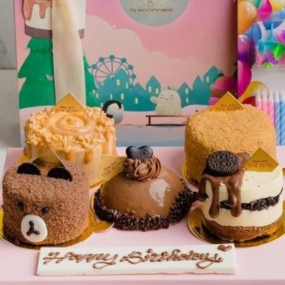 

Medium Size Karakter Cake / Kue Mix Brown / Cony / Kuma - 5 Pcs