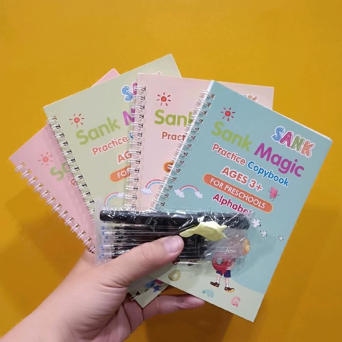 

Buku Sand Magic Edukasi Anak Buku Latihan Menulis Magic Sank Book Alfabet Pola Cekung Buku Pintar