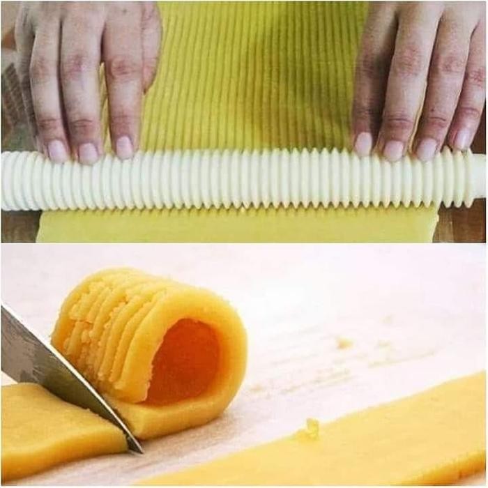 Cetakan Nastar Roll Rol Gerigi Gulung