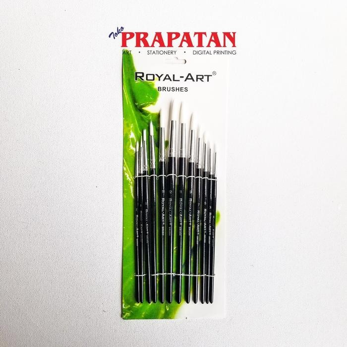 

Kuas Lukis Royal Art set 12 pcs / Painting Brush set