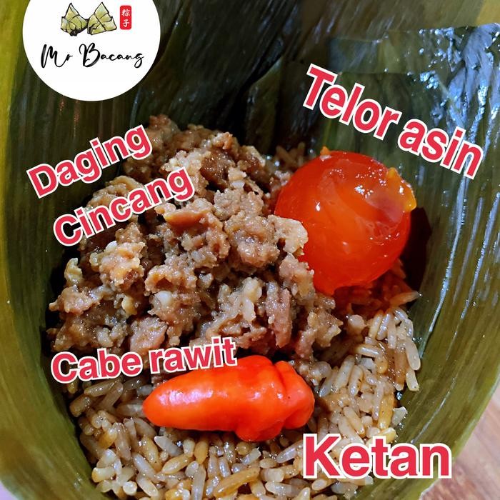 

Bakcang / bacang ketan medan daging cincang special enak