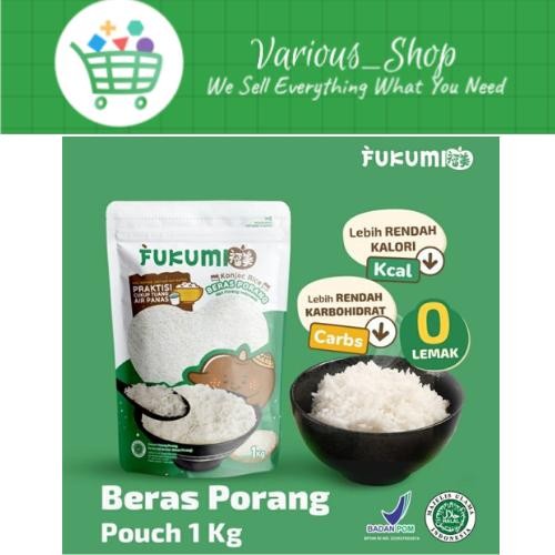 

Fukumi 1 pak 1kg beras shirataki / beras porang / beras diet / konjac