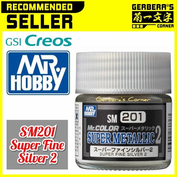 

Mr Color SM201 Super Fine Silver 2 - Mr. Hobby Super Metallic Paint