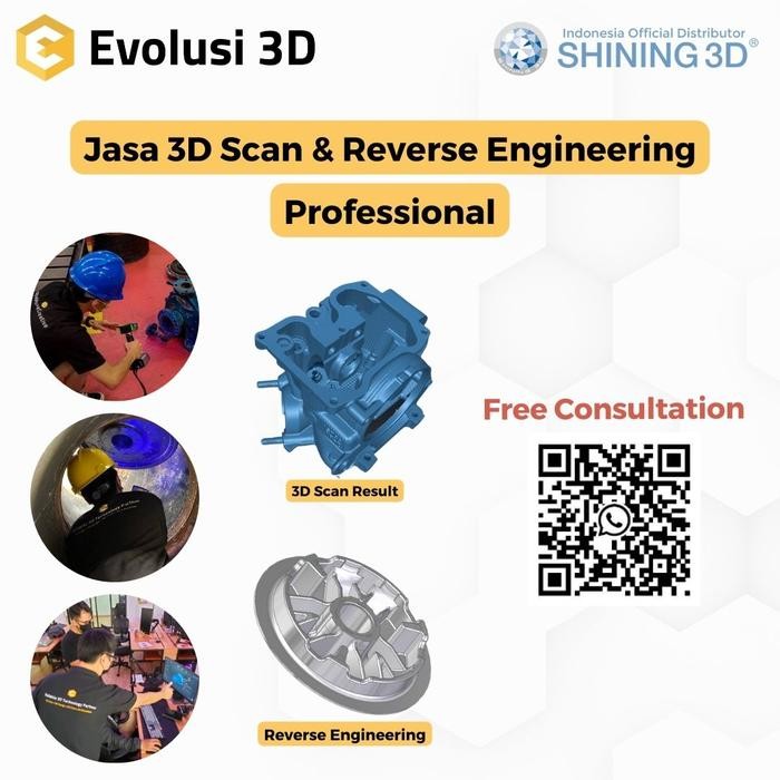 Diskon Jasa 3D Scan Professional Dan Reverse Engineering Einscan 3D Scanning