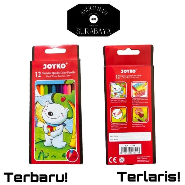 

Pensil Warna 12 Joyko / Pencils / Color / Ukuran Panjang / Anugerah