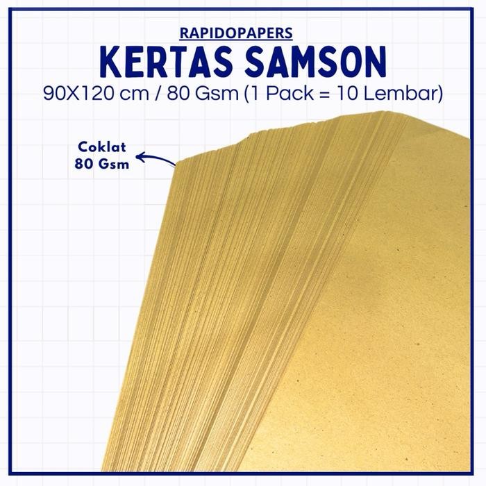 

[ 10 Lembar ] 90 x 120 Kertas Samson / Kertas Bungkus 80gr
