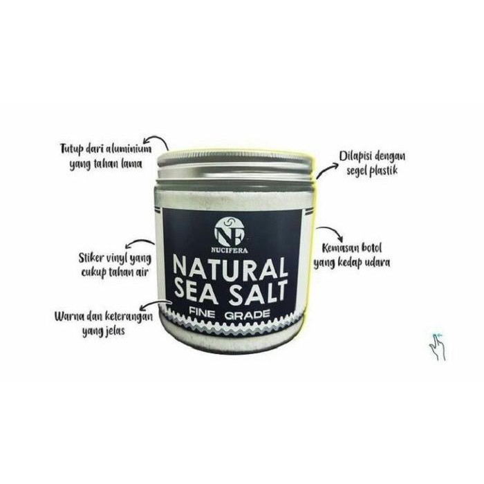 

FyZ NUCIFERA NATURAL SEA SALT FINE GRADE / GARAM HALUS 500 Gram