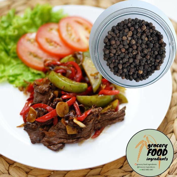 

FyZ Lada Hitam Utuh / Biji Merica Hitam Black Pepper Whole grade A - 50gr
