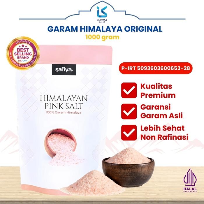 

FyZ Garam Himalaya Safiya 1 Kg Pink Salt Original