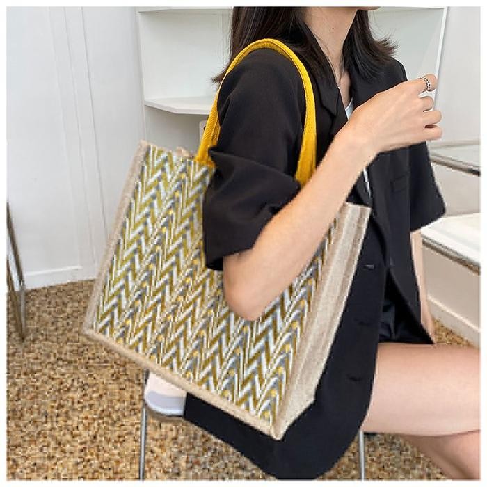 TAS TENTENG WANITA TAS TENTENG MOTIF BESAR WANITA / TasModelWanita 80 Tote Totebag Kanvas *