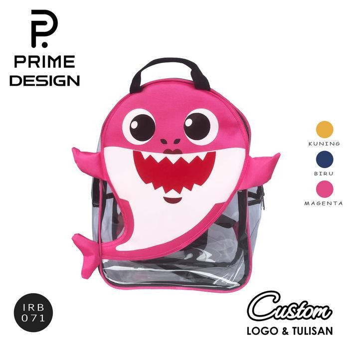 ASLI Tas Ba Shark Anak Tas Ransel Mika Karakter Bashark Bahan Tebal READY STOCK
