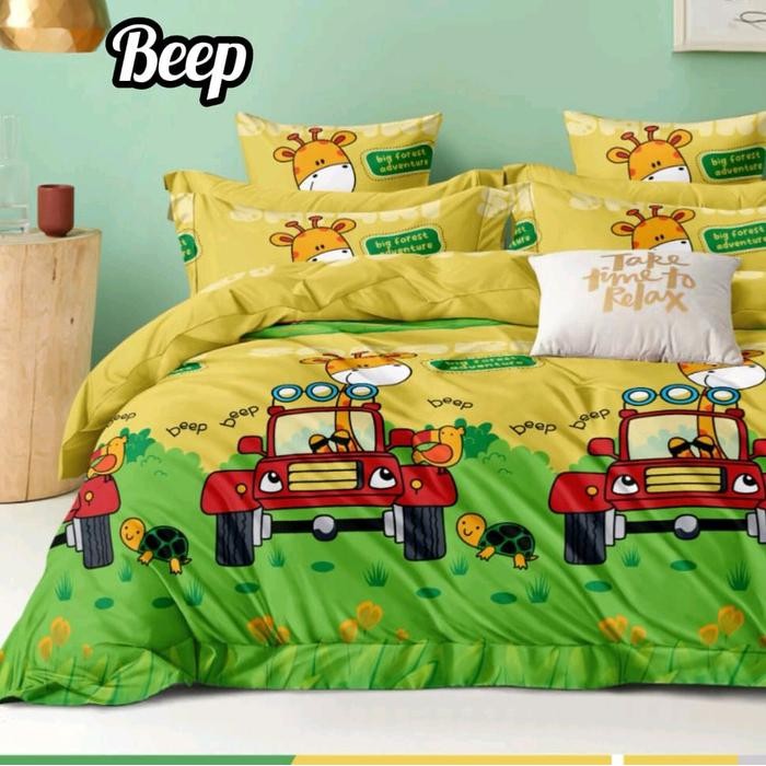 ASLI SPREI MOTIF MOBIL SPREI KARAKTER ANAK LAKI LAKI GRATIS SARUNG BANTAL GULING Kasur Karet READY
