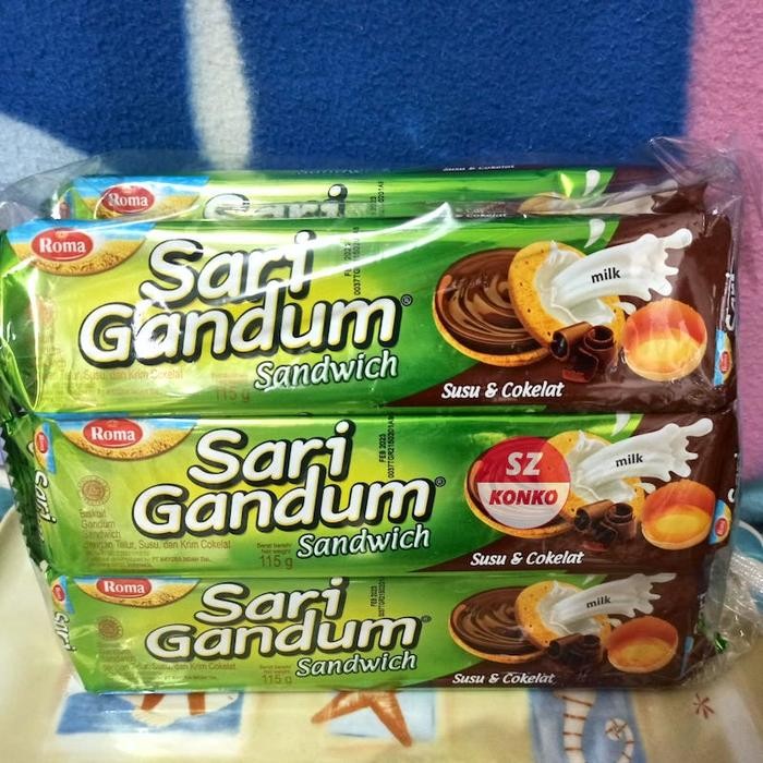 

Ger Six Pack - 6x Roma Sari Gandum Coklat Susu 108 gr - Biskuit Sandwich