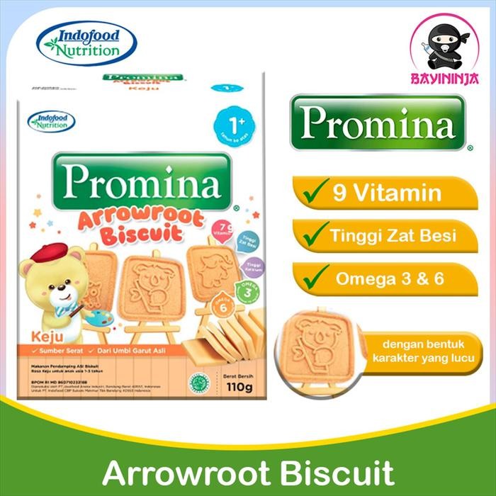 

Ger PROMINA Arrowroot Biscuit Keju 110 g Keju