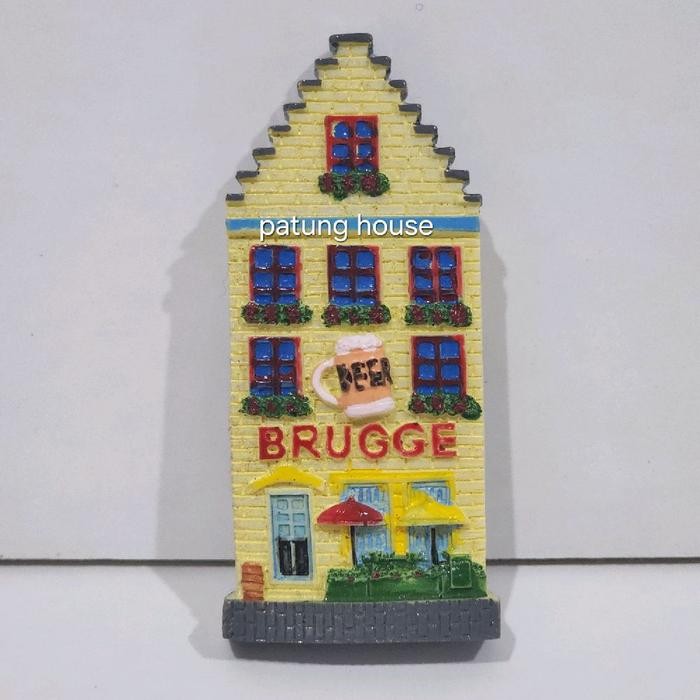Fridge Magnet Kulkas Souvenir Brugge Belgium Belgia